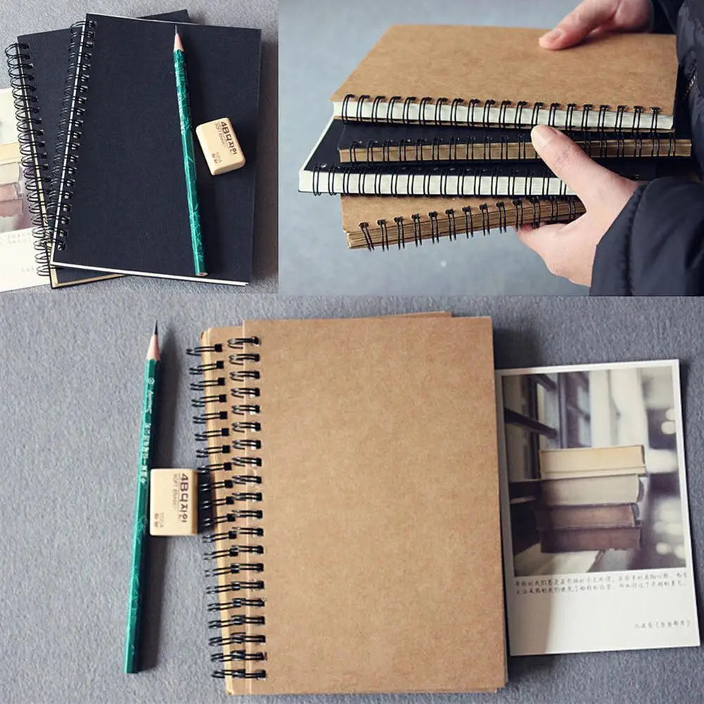 Retro Kraft Spiral Bound Sketchbook