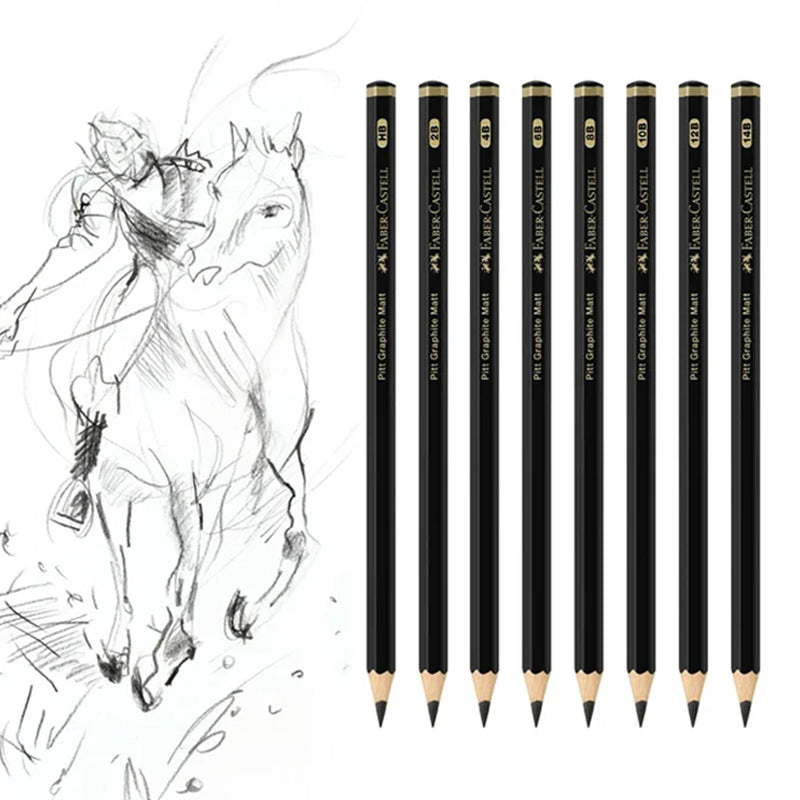 Faber-Castell Graphite Pitt Matt Pencil Set (8 Pcs)